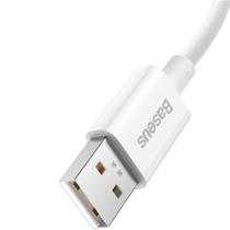 Cabo USB-A A USB-C Baseus Superior Supervooc 65 W - Branco 1 Metro (CAYS000902)