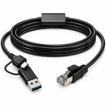 Cabo USB-A e TIPO C para RJ45 Macho Ethernet Gigabit 1000Mbps - MWI-011 Cabo USB-A e TIPO C para RJ45 Macho Ethernet Gigabit 1000Mbps - MWI-011