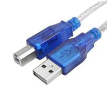 Cabo USB A Macho Para USB B Macho 2.0 Cristal 1.8 Metros 018-0071 - ChipSce