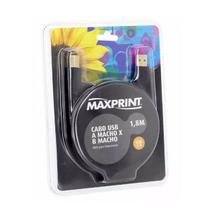 Cabo USB A Macho x Micro USB Macho 1,8 Metros Maxprint