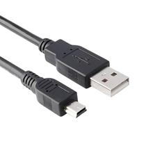 Cabo USB A Macho x mini 5 Pinos de 1,50 metros pontas niquelada