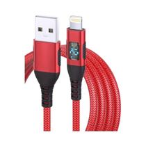 Cabo USB a Para Lightning Com Carregamento Rápido 3PCS Trançado Em Nylon Com Display Digital Para
