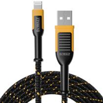 Cabo USB A para Lightning DEWALT reforçado trançado de 1,2 m