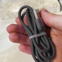 Cabo USB-A para Lightning Preto 1M Carregamento Rápido Cabo USB-A para Lightning Preto 1M Carregamento Rápido