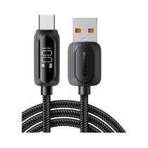 Cabo USB a Para Tipo C De 100W Com Carregamento Rápido E Display Digital Para Xiaomi Huawei Samsung