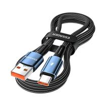 Cabo USB a Para Tipo C De 120W Com Carregamento Rápido 6A Para iPhone 17 16 15 pro Xiaomi 12Pro