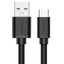 Cabo USB-A para Tipo C Ugreen, 3.0, Niquelado, 2m, Preto - UG-20884