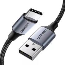 Cabo USB-A para Tipo C Ugreen, USB 2.0, Trançado, 1m, Preto - UG-60126