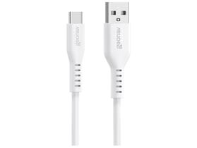 Cabo USB-A para USB-C 2.0 em Silicone 1,5m Branco Geonav - ESC05SWT