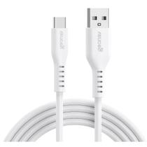 Cabo Usb-A Para Usb-C Branco Silicone 1,5M Esc05Swt Geonav
