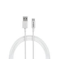Cabo USB-A para USB-C de 1,2m em PVC Branco EUAC 12PB Intelbras