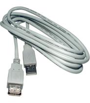 Cabo usb a + usb a femea 2.0 cinza 1.8mts Cabo usb a + usb a femea 2.0 cinza 1.8mts