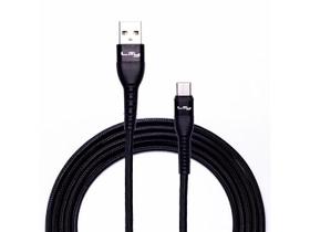 Cabo USB A - USB C Lity 3A Preto 2 Metros (C11) Cabo USB A - USB C Lity 3A Preto 2 Metros (C11)
