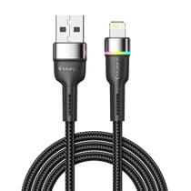 Cabo USB-A x Lightning 2.4A Color LED 2m Essager compatível com iPhone