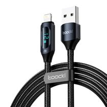 Cabo USB-A x Lightning 2.4A com Display 1m Toocki TQ-X03 Cabo USB-A x Lightning 2.4A com Display 1m Toocki TQ-X03