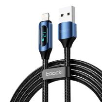 Cabo USB-A x Lightning 2.4A com Display 1m Toocki TQ-X03 Cabo USB-A x Lightning 2.4A com Display 1m Toocki TQ-X03