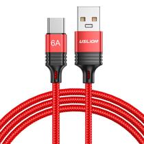 Cabo USB-A x USB-C Quick Charge 66W 6A Nylon 2m Uslion