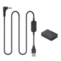 Cabo USB+acoplador DC para Canon EOS M M2 M10 M50 M100 M200 Cabo USB+acoplador DC para Canon EOS M M2 M10 M50 M100 M200