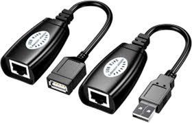 Cabo usb adptador extensor rj45