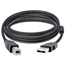Cabo USB AM+BM de 3 Metros e Filtro contra Interferências para Impressoras NT 03935 Preto