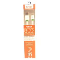 Cabo Usb Android Carregamento Dados Kaidi Tipo C 2M Kd-327C