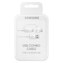 Cabo USB-B + USB- TIPO C  Samsung 1,5m Branco