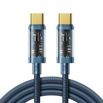 Cabo Usb C 100W Carregamento Ultra Rápido 1,2m Azul Joyroom