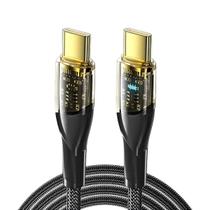 Cabo USB-C 100W PD QC 4.0 Translucent Plug Nylon 1m Essager Cabo USB-C 100W PD QC 4.0 Translucent Plug Nylon 1m Essager