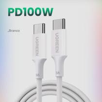 Cabo Usb C 100W Ugreen Carregamento Rápido (5A/20V) - Branco Cabo Usb C 100W Ugreen Carregamento Rápido (5A/20V) - Branco