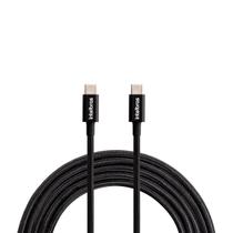 Cabo USB-C 1,5m em Nylon Intelbras EUCC 15NP Preto