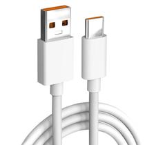 Cabo USB C 1m 6A Turbo Carregamento Rápido Resistente e à Prova de Fogo compatível com smartphones tablets laptops e PCs