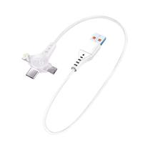 Cabo USB C 3 Em 1 De Carregamento Super Rápido De 120W, Cordão Retrátil Para iPhone, Huawei, Xiaomi