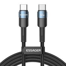 Cabo USB-C 60W PD QC 3.0 Fast Charging 3A Nylon 2m Essager Cabo USB-C 60W PD QC 3.0 Fast Charging 3A Nylon 2m Essager