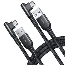 Cabo USB C AINOPE, ângulo reto 3.1 A, carregador tipo C, 10 pés, pacote com 2 Cabo USB C AINOPE, ângulo reto 3.1 A, carregador tipo C, 10 pés, pacote com 2