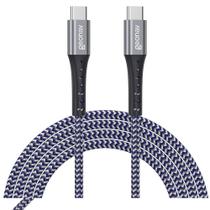 Cabo USB-C com Conector em Alumínio Azul com 2 Metros - UCC05K Cabo USB-C com Conector em Alumínio Azul com 2 Metros - UCC05K