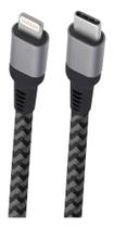 Cabo Usb-c Com Conector Lightning Liuc01 Geonav Cinza Cabo Usb-c Com Conector Lightning Liuc01 Geonav Cinza