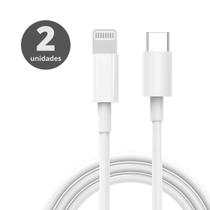 Cabo Usb C Compatível com Lighting Turbo 2 Unidades Cabo Usb C Compatível com Lighting Turbo 2 Unidades