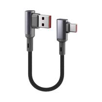 Cabo USB C Curto 66W Carregamento Rápido Trançado 15CM 25CM 50CM Para iPhone 15 16 17 Samsung