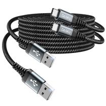 Cabo USB C Dasku 2 Unidades 1,8m 3A Carregamento Rápido Cabo USB C Dasku 2 Unidades 1,8m 3A Carregamento Rápido