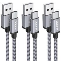 Cabo USB C DDIYYI de 3 m de carregamento rápido para iPhone Samsung, pacote com 3 Cabo USB C DDIYYI de 3 m de carregamento rápido para iPhone Samsung, pacote com 3