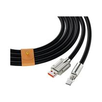 Cabo USB C De Carregamento Rápido 120W 7A 180 graus Cabo De Dados Flexível Rotativo De Silicone Para Cabo USB C De Carregamento Rápido 120W 7A 180 graus Cabo De Dados Flexível Rotativo De Silicone Para