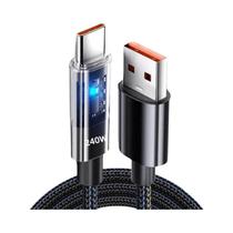 Cabo USB C De Nylon Super Rápido De 240W PD3.1 5A Para Carregamento E Transferência De Dados Para Cabo USB C De Nylon Super Rápido De 240W PD3.1 5A Para Carregamento E Transferência De Dados Para