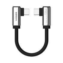 Cabo USB-C Duplo Em L Com Ângulo De 90 Graus Para Carregamento Rápido 40Gbps Para iPhone 17, Laptops