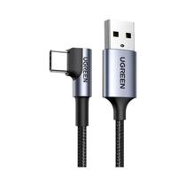 Cabo USB C Em Ângulo Reto Carregamento Rápido 3.0 Cabo De Dados Para Samsung S9 S10 plus Ugreen
