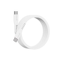 Cabo USB-C Geonav 1,5m Silicone Branco 5A/100W Fast Charge