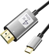 Cabo USB-C HDMI 4K 60Hz 1 Metro Thunderbolt 3 HDMI 4K