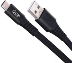 Cabo USB-C I2GO 1,2m 2,4A PVC Flexível Flat Vermelho - I2GO Basic