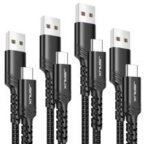 Cabo USB-C JSAUX 4-Pack (3m+2m+1m+1m) Preto Cabo USB-C JSAUX 4-Pack (3m+2m+1m+1m) Preto