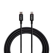 Cabo USB-C Lightning 1,2m em PVC Preto Intelbras EUCL 12PP Cabo USB-C Lightning 1,2m em PVC Preto Intelbras EUCL 12PP