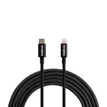 Cabo USB-C - Lightning 1,5m Nylon Preto Intelbras EUCL 15NP